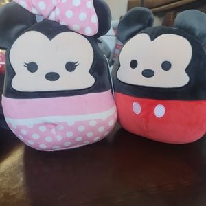Mickey and Minnie Mouse 7” Squishmallow Bundle